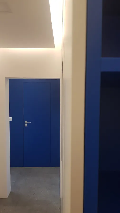 Vizualizace projektu "Interiér v modrém"