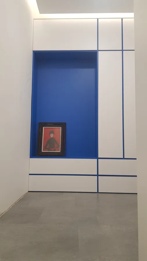 Vizualizace projektu "Interiér v modrém"